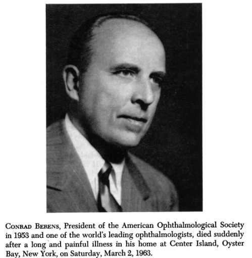 The beginning of Berens's 5-page obituary in the Transactions of the American Ophthalmological Society